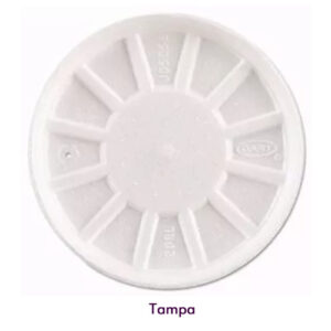 Tampa de isopor para pote de Isopor 240ml/ 480ml- 25 unds - T20