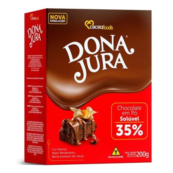 Cacau em pó solúvel - Dona Jura - 200g 35%