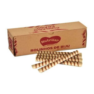 Rolinhos de Biju -Recheado sabor chocolate- Nutrilar - 1,5kg