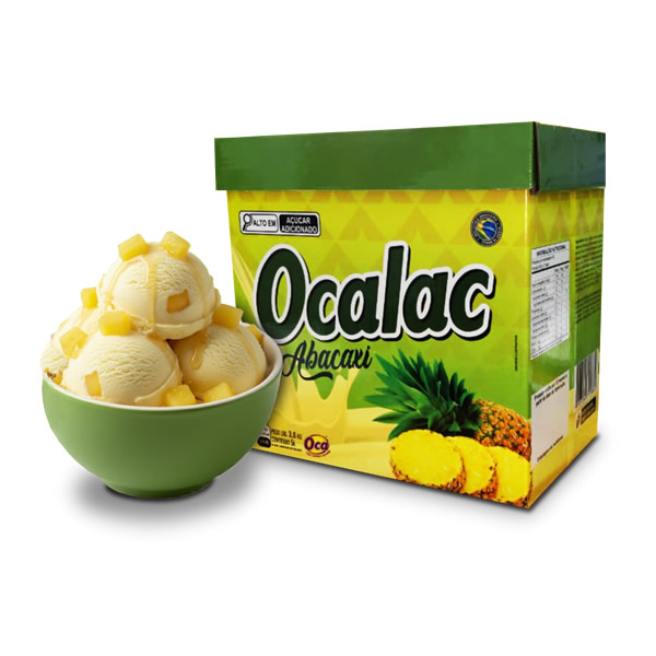Creme gelado ocalac abacaxi OCA- 5L